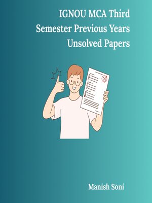cover image of IGNOU MCA Third Semester Previous Years Unsolved Papers